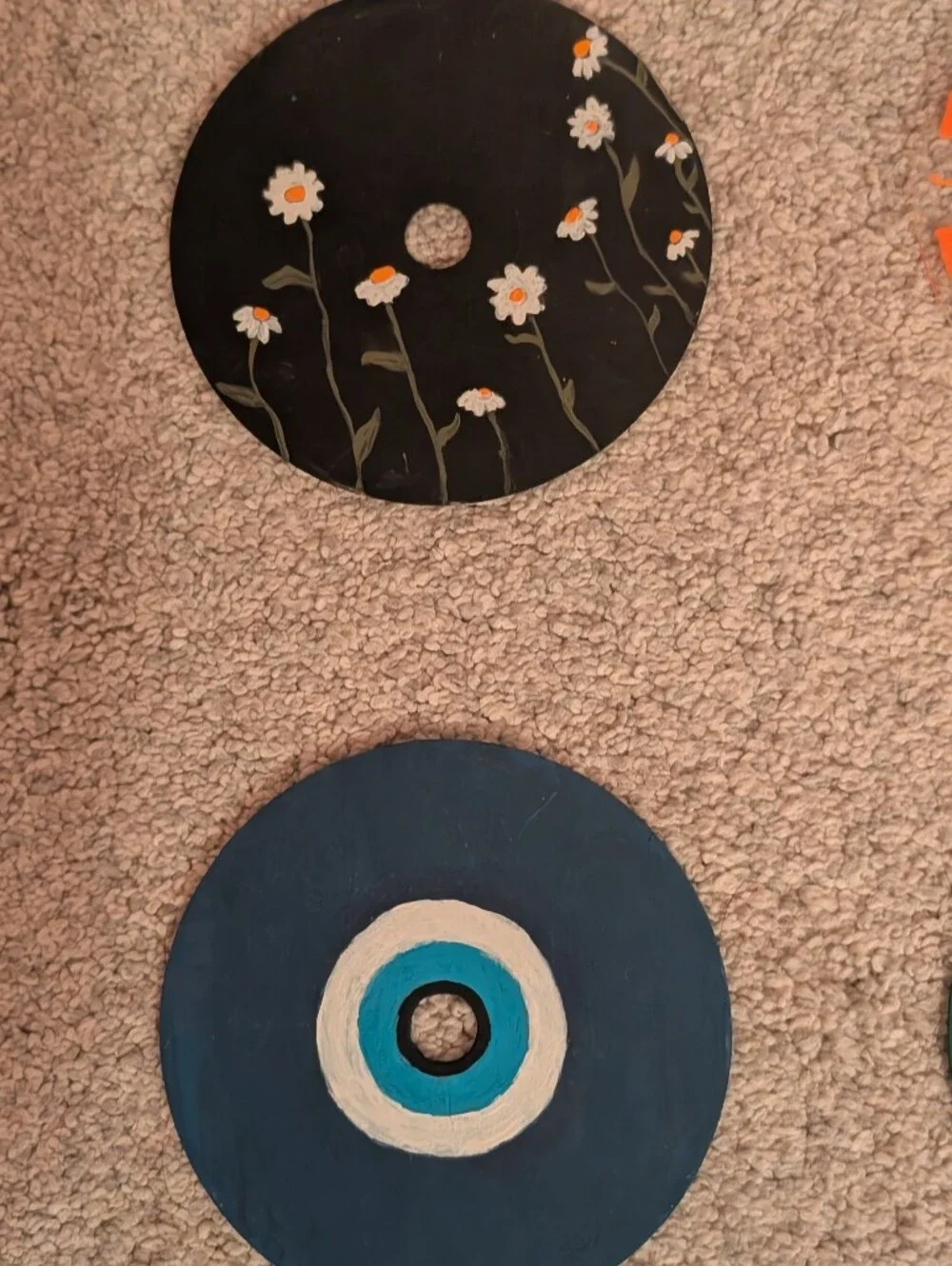 Hand-Painted Decorative Wall Disc Set - Multicolor Home Accents